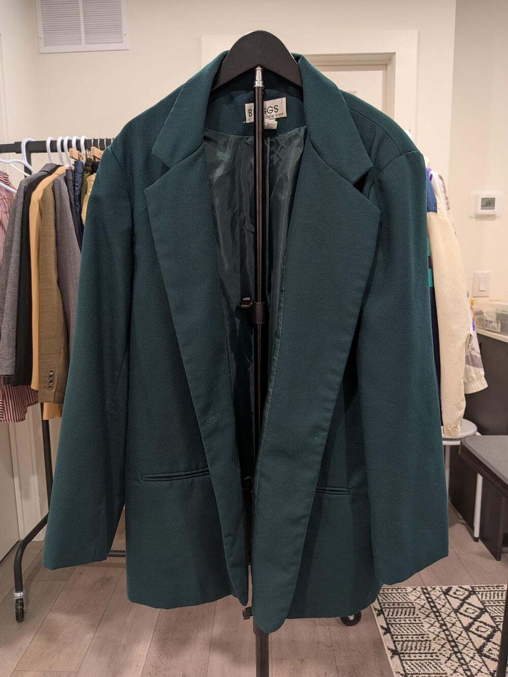Vintage Briggs New York Blazer Dark Green Classic Tailored Jacket Women’s 16 USA
